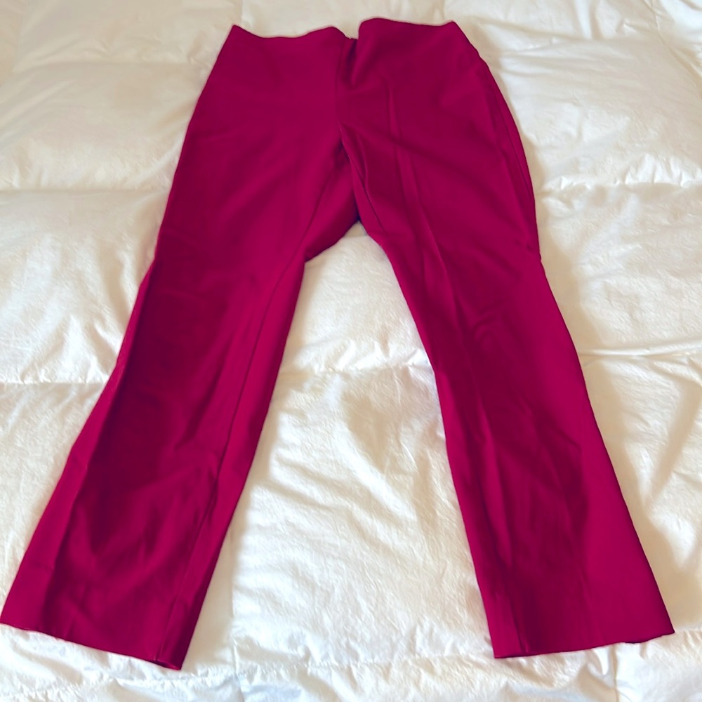 Jules & Leopold Red pants. Size M. Elastic waist.